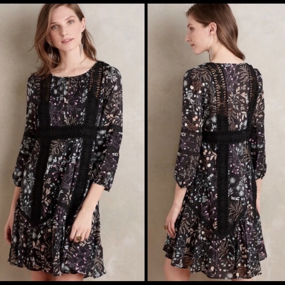 Anthropologie Dresses & Skirts - Anthropologie Moulinette Soeurs Lily Peasant floral print unlined Dress size 12